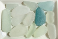 sea glass pottery from japan Surf-Tumbled  Good quality