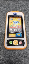 VTech Touch and Swipe Baby Phone Kids Cellphone Toy Touchscreen - Orange Tested