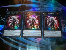 3x K9-X "Werewolf" 1st Edition Super Rare JUSH-EN037 Yu-Gi-Oh!