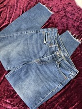 Old Navy Straight-Leg Midwash Blue Jeans