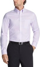 Tommy Hilfiger Men's Dress Shirt Regular Fit, Lavender 16 in 34-35