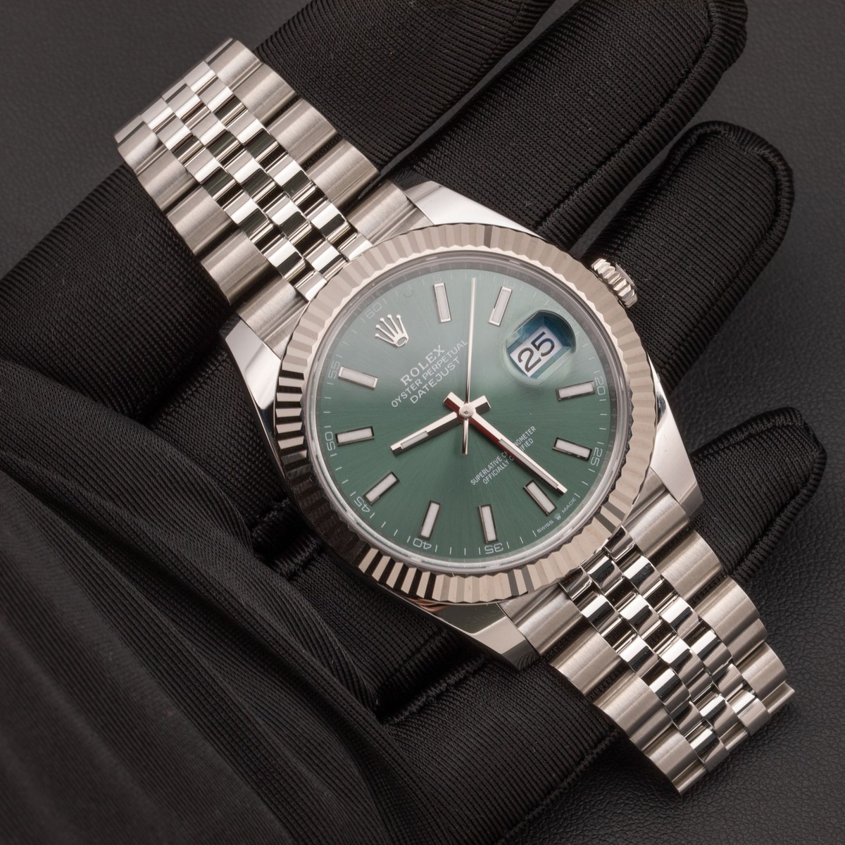 Rolex Datejust Watch Mint Green Dial 41mm 126334 2026 Brand New