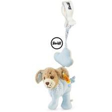 Steiff Sweet Dreams Rattle Puppy For Baby Boy...