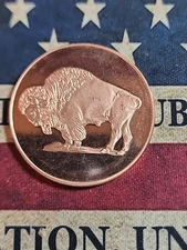 1 oz Copper Round - Bison