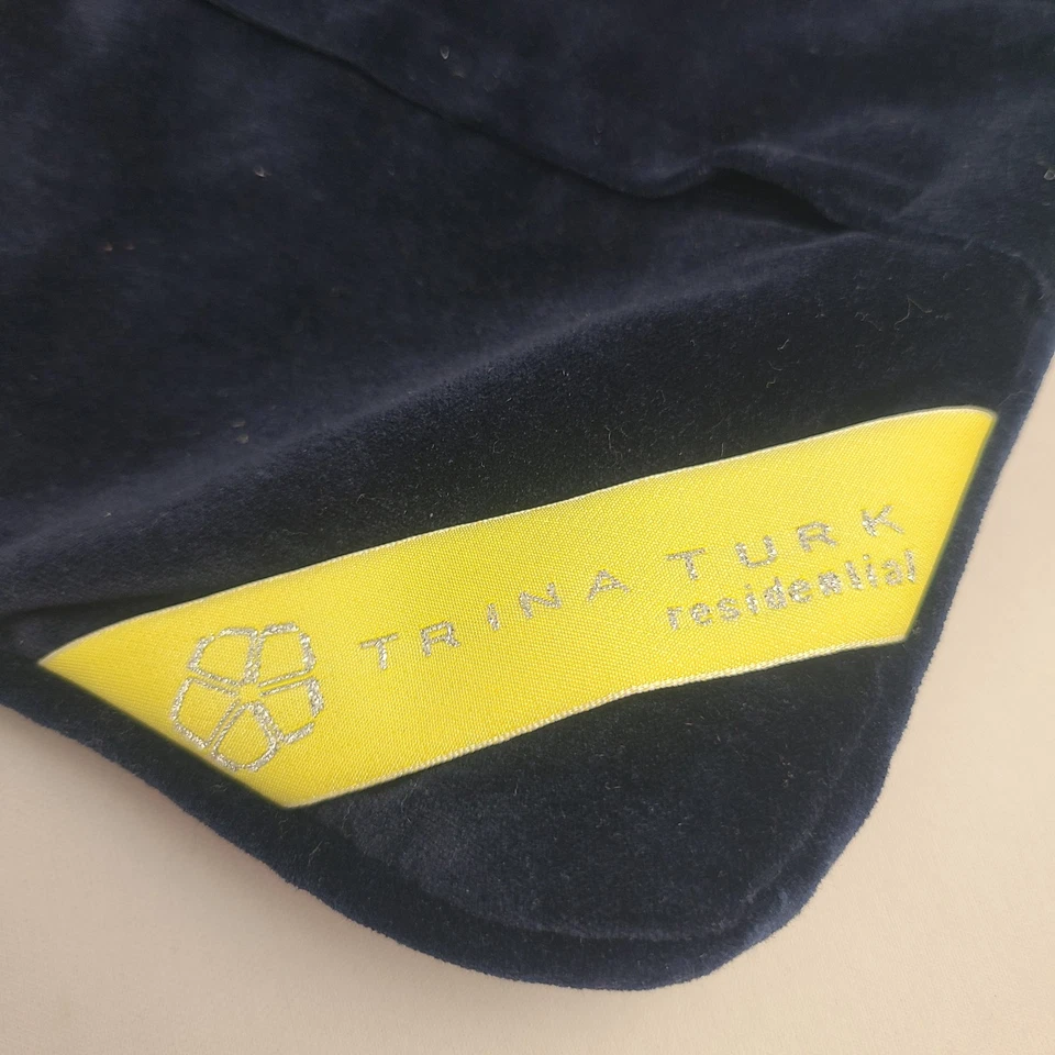 Funda de almohada Trina Turk residencial punta de aguja palmera puesta de sol playa 12" Foto 4 de 4