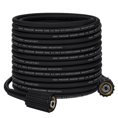 #ad 50 ft x 1 4quot; Pressure Washer Hose with M22 14mm Steel Fittings 3200PSI Leak... $38.92