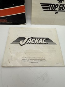 Nintendo NES Instruction Manual Jackal, Super Mario Bros/Duck Hunt, Top Gun Lot