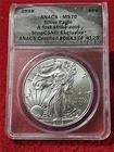 2019  American Silver Eagle ASE Dollar SHOPCSNTV ANACS MS 70 #0843 OF 4125#T2865