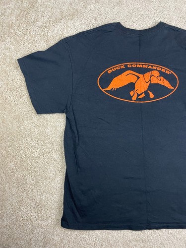 T-shirt Duck Commander uomo XL girocollo grafica stampa logo nero - Foto 5 di 11