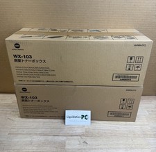 LOT OF 2 Konica Minolta WX-103 A4NN-0Y1 Waste Toner Box for Bizhub