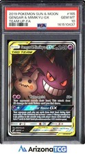 Pokemon 2019 Gengar & Mimikyu GX 165/181 Alt Art Team Up GEM MINT PSA 10 on eBay