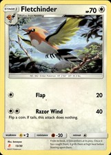Pokemon TCG Card Fletchinder Colorless SM Trainer Kit: Lycanroc & Alolan Raichu