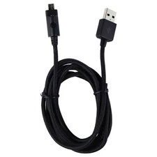 Xentris Wireless 6-foot (Micro-USB) to USB Braided Cable with LED - Black