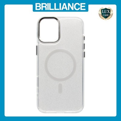 Brilliance LUX iPhone 16 Pro Max Bling Shiny Magnetic TPU+PC Clear Case With ...