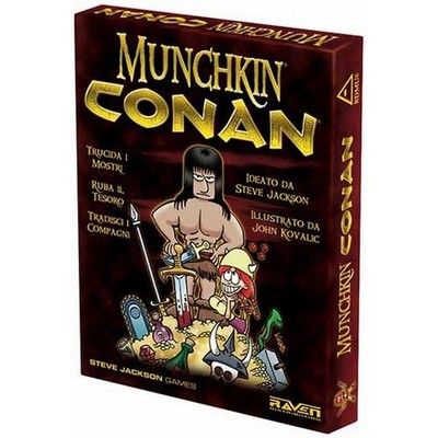 MUNCHKIN CONAN - BRETTSPIELE Kartenbasis Box Italienisch Raven 