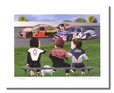 Nascar The Fearless Ones Earnhardt Martin Rudd Wall Picture 8x10 Art Print