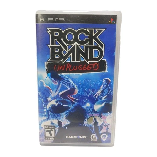 Rock Band Unplugged (2009) Sony Playstation Portable PSP Game Case & Manual