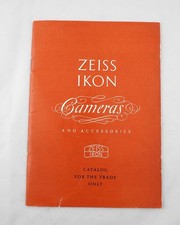 1954 Zeiss Ikon Cameras  Accessories Trade Catalog w/ Price List No.51