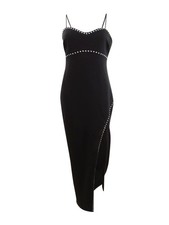Xscape Women's Petite Studded Gown (4P, Black)