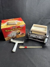 Imperia Ravioli Pasta Maker Made In Italy Boxed Attachment Stainless Steel 