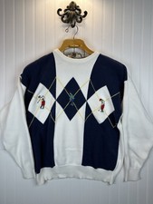 John Ashford Golf Men's Size XL 100 Cotton Vintage Pullover Sweater