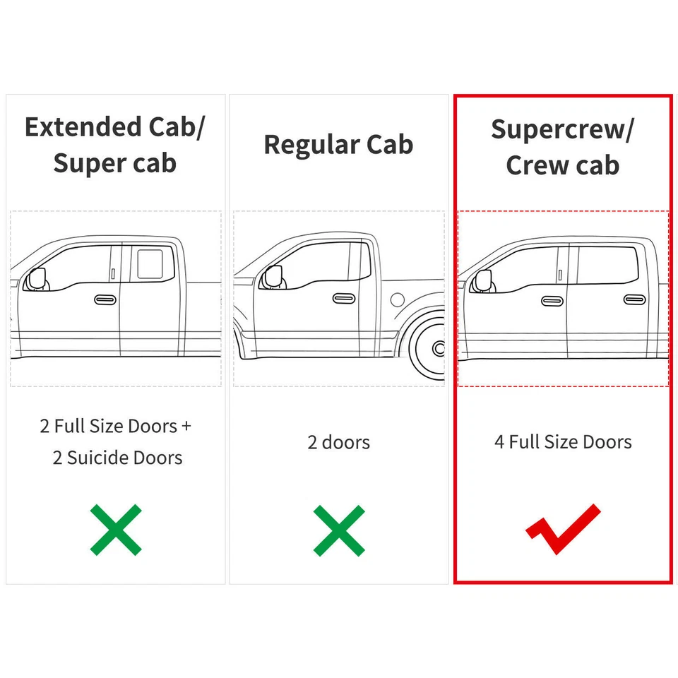 For 2015-2025 Ford F150 F250 F350 F450 SuperCrew/Crew Cab Underseat Storage Box Foto 2 de 4