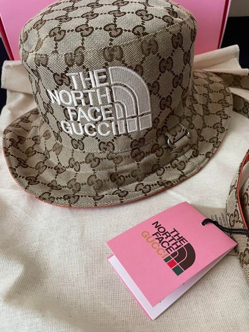Gucci x The North Face GG Canvas Bucket Hat Beige/Ebony