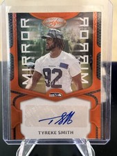 2023 PANINI CERTIFIED TYREKE SMITH MIRROR ORANGE AUTO 27/50 SEATTLE SEAHAWKS