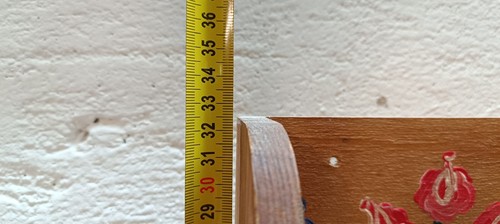 Alte Küchenregal Holz Wandregal Handbemalt - Bild 7 von 10