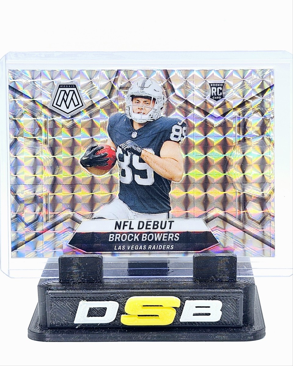 2024 Panini Mosaic NFL Brock Bowers NFL Debut Silver Mosaic