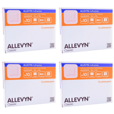 Smith & Nephew Allevyn Classic Adhesive 3" x 3" Dressing Pads - Case of 40  Pads | eBay