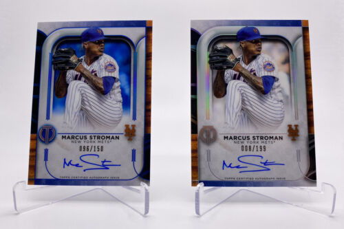 Marcus Stroman 2022 Topps Tribute Auto #96/150 & #8/199 Receive Both Cards -Mets