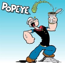 Popeye  Olive Oyl Iron On Transfer For T-Shirt  Other Light Color Fabrics 2