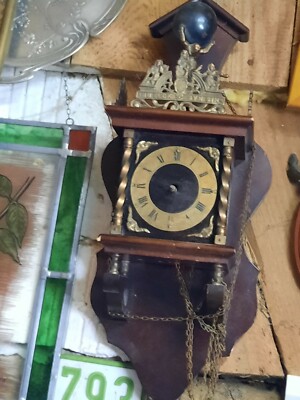 HUBERT HERR Triberg Nu Elck Syn Sin Pendel Wanduhr, ohne Gewichte, Germany 
