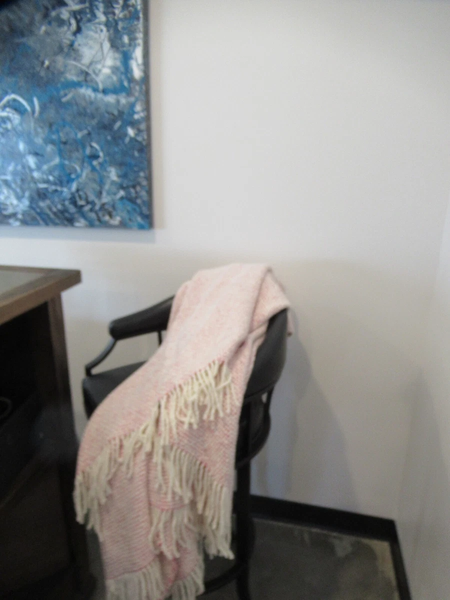 Mourne Textiles Mended Tweed Bed Throw Raspberry 85 X 58 NWT