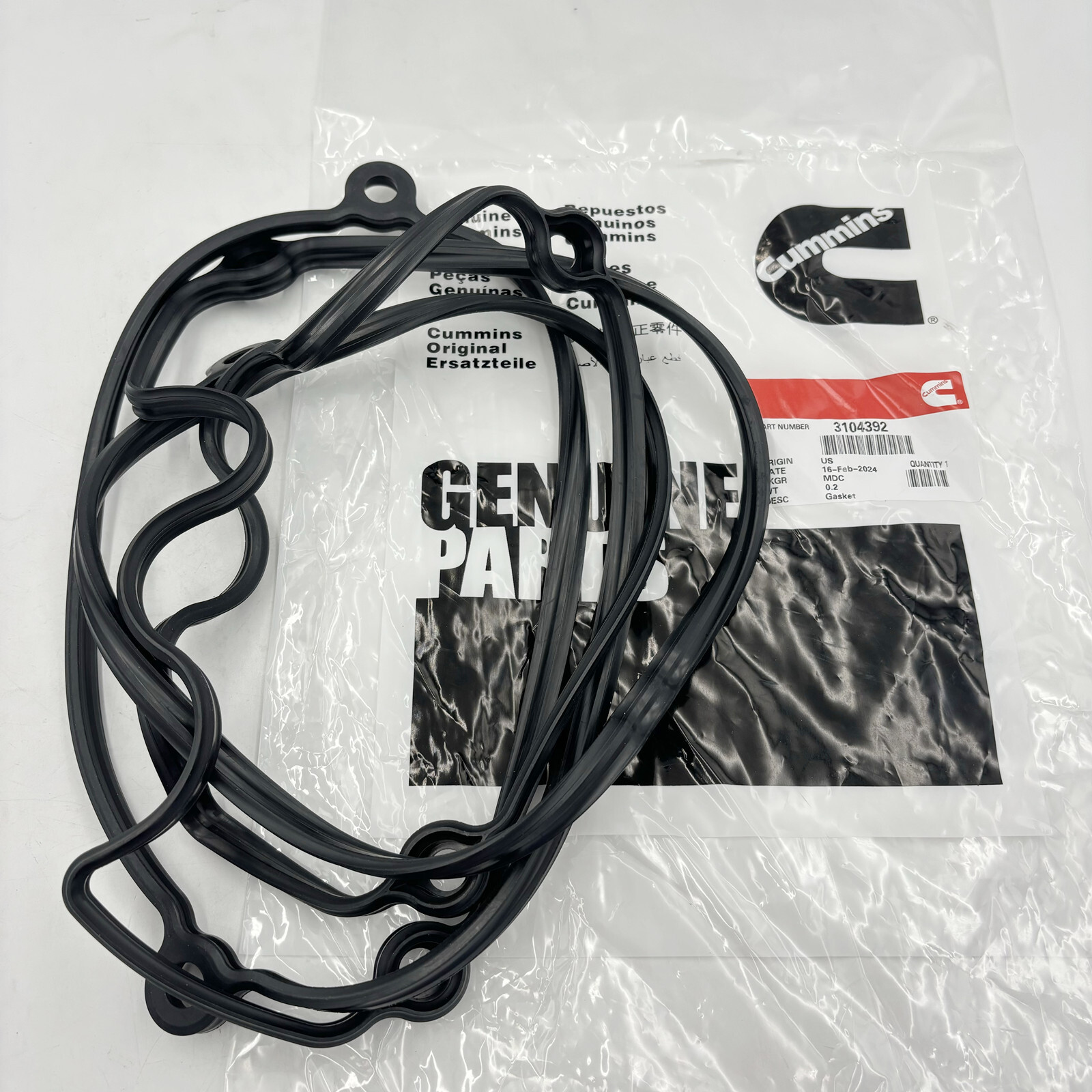 New Cummins 3104392 valve cover gasket 15 liter for Cummins ISX/QSX engines US