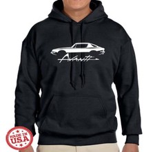 Studebaker Avanti Classic Car Design Hoodie Sweatshirt FREE SHIP