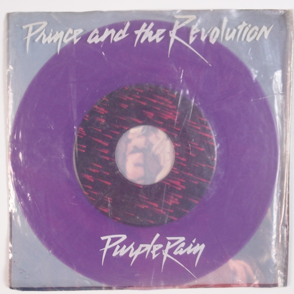 PRINCE & REVOLUTION: Purple Rain COLORED Purple Wax 45 Rare VG++