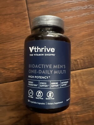 The Vitamin Shoppe Vthrive  Bioactive Men s One-Daily Multi 30Caps High Potency