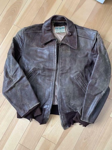 A2 Leather Jacket Vintage 50s Horsehide 
