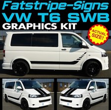 to fit VW TRANSPORTER T6 SWB GRAPHICS STICKERS STRIPES DAY VAN CAMPER CONVERSION