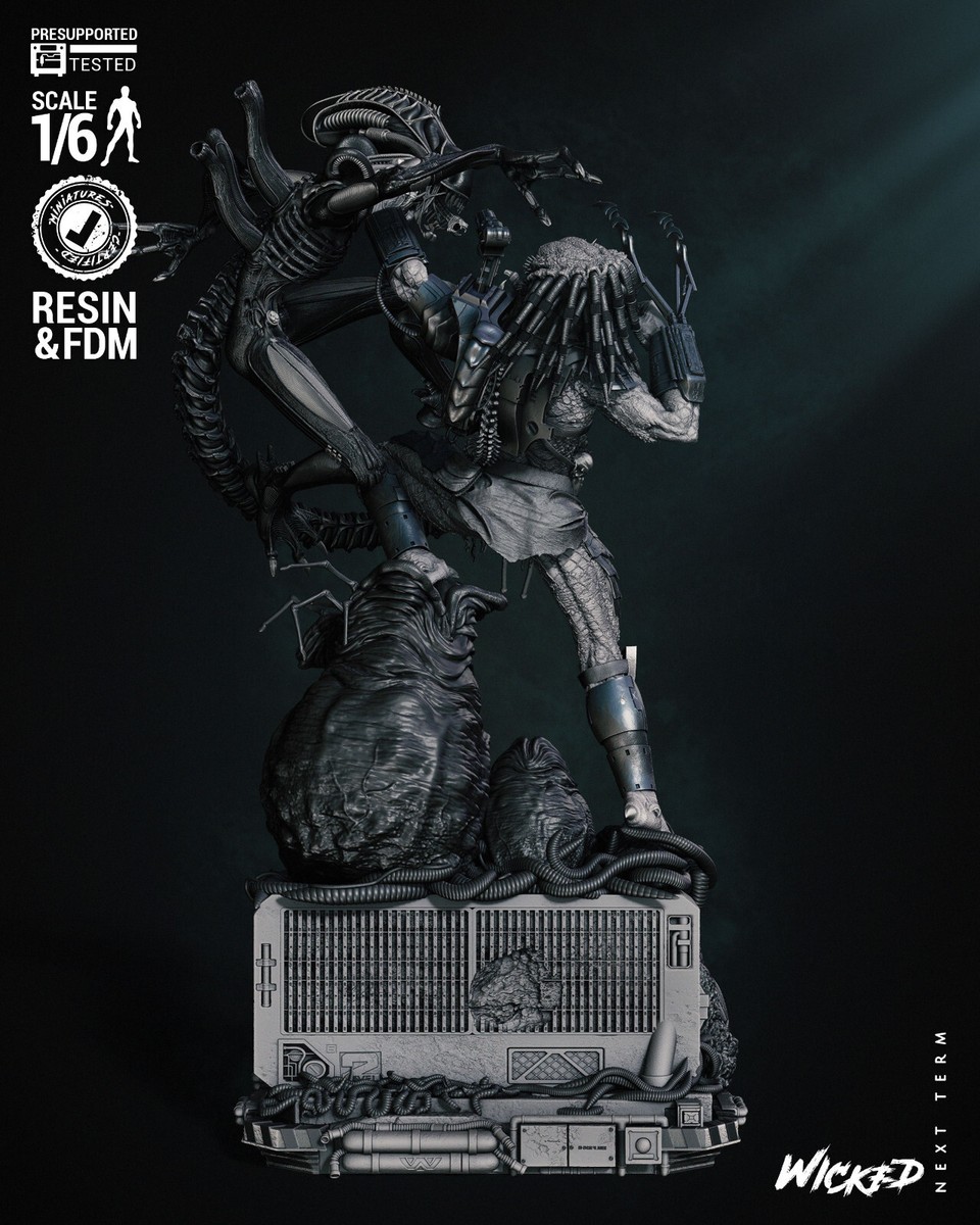 Alien vs. Predator Resin Sculpture Statue Model Kit
