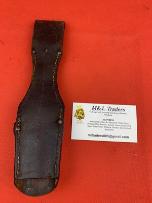 Authentic Leather Bayonet Frog For WW2 German K98 - Handstitched With Secure Hook & Eye Closure