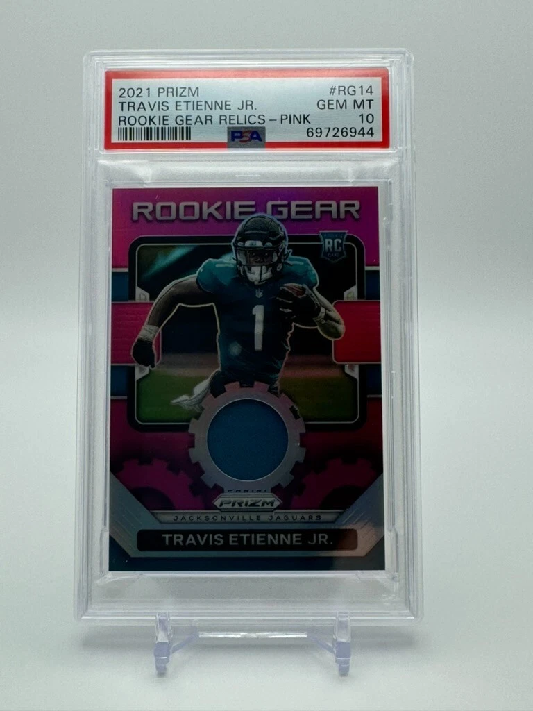 Travis Etienne Panini Prizm Rookie Gear Relics #RG14 Pink