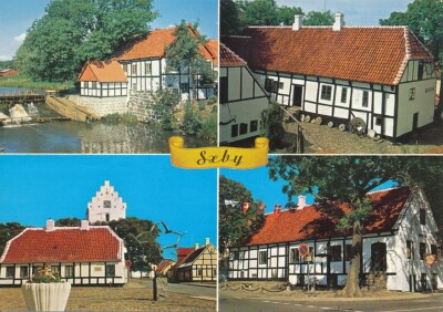 alte AK Sxby Vandmollen Museum 4 Ansichten ungelaufen Ansichtskarte E2909b