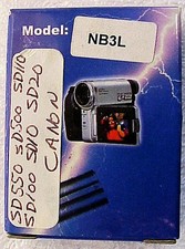 NB-3L 900mAh Battery | Fits Canon POWERSHOT SD 10, 20, 100, 110, 500, 550 |$5.50