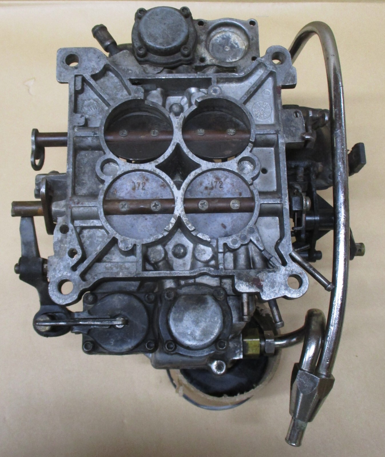 USED 4 BARREL HOLLEY CARBURETOR R840101 0133 SERIES 4010 600 CFM FLAT