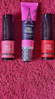Bath & Body ''EMILY IN PARIS'' Lip Gloss, Bonjour Blossom & Rouge Romance Lipstick
