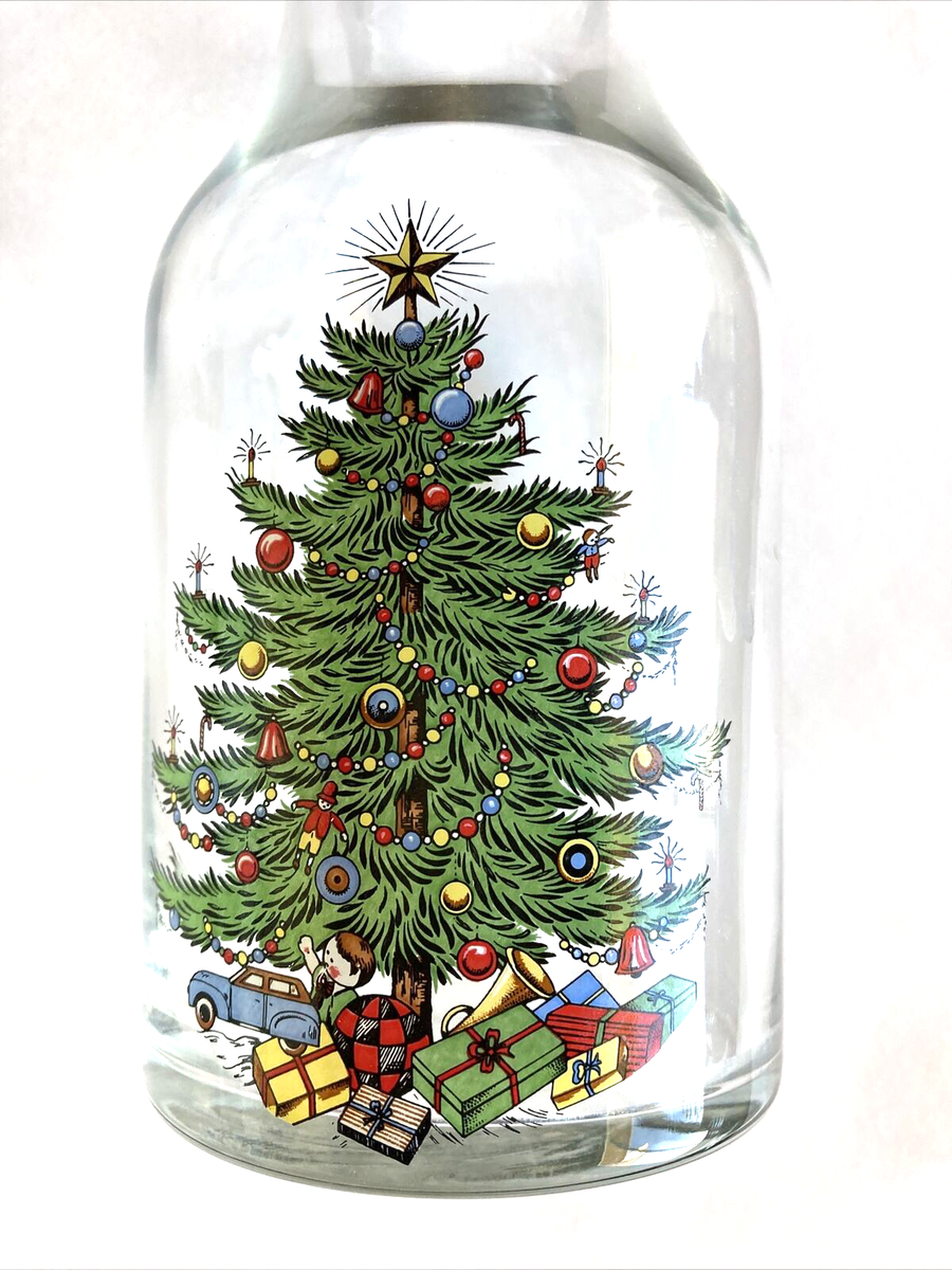 Vintage Spode Christmas Tree Glass Carafe