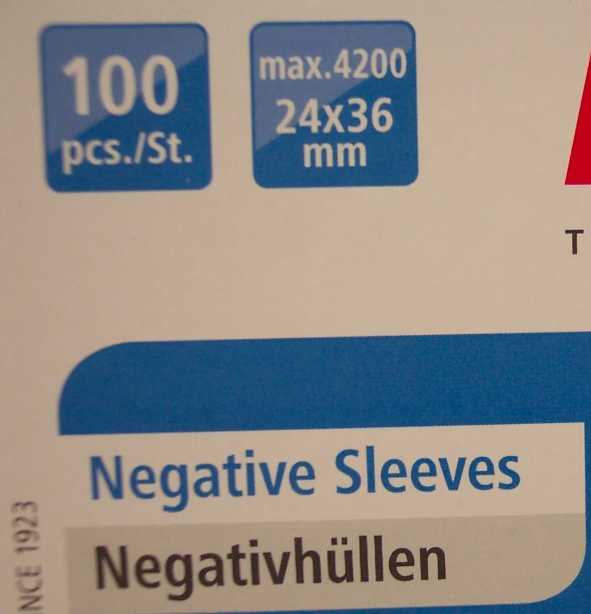 ПРОЗРАЧНЫЕ негативные листы HAMA 35 мм — упаковка 100 шт. (002051) - Изображение 3 из 3